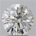 Natural Diamond 2.60 Carats, Round with Excellent Cut, H Color, VVS1 Clarity and Certified by GIA