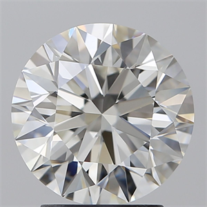 Picture of Natural Diamond 2.60 Carats, Round with Excellent Cut, H Color, VVS1 Clarity and Certified by GIA