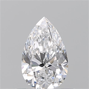 Picture of Natural Diamond 0.52 Carats, Pear with  Cut, D Color, SI1 Clarity and Certified by GIA