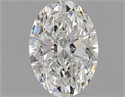 Natural Diamond 0.50 Carats, Oval with  Cut, G Color, VS2 Clarity and Certified by GIA