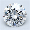 Natural Diamond 2.70 Carats, Round with Excellent Cut, E Color, VS2 Clarity and Certified by GIA