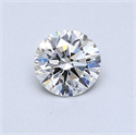 Diamante Natural 0.53 quilates, Redondo , Color G, claridad SI1 y certificado GIA
