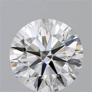 Picture of Natural Diamond 2.51 Carats, Round with Excellent Cut, H Color, VS2 Clarity and Certified by GIA