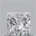 Natural Diamond 0.70 Carats, Princess with  Cut, H Color, VS1 Clarity and Certified by GIA
