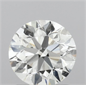 Natural Diamond 0.90 Carats, Round with Excellent Cut, H Color, VVS2 Clarity and Certified by IGI