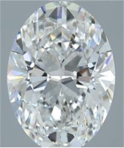 Picture of Natural Diamond 3.03 Carats, Oval with  Cut, F Color, SI2 Clarity and Certified by GIA