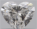 Natural Diamond 0.40 Carats, Heart with  Cut, E Color, SI1 Clarity and Certified by GIA