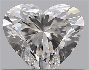 Picture of Natural Diamond 0.40 Carats, Heart with  Cut, E Color, SI1 Clarity and Certified by GIA