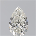 Natural Diamond 1.21 Carats, Pear with  Cut, I Color, SI2 Clarity and Certified by GIA