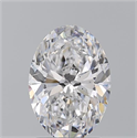 Natural Diamond 2.30 Carats, Oval with  Cut, D Color, SI2 Clarity and Certified by GIA