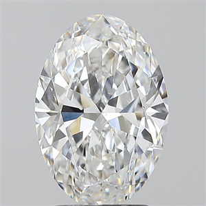 Picture of Natural Diamond 2.50 Carats, Oval with  Cut, E Color, SI1 Clarity and Certified by GIA