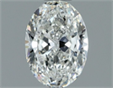 Natural Diamond 1.00 Carats, Oval with  Cut, G Color, SI1 Clarity and Certified by IGI