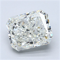 Natural Diamond 3.02 Carats, Radiant with  Cut, J Color, SI2 Clarity and Certified by GIA