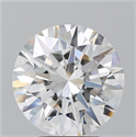 Natural Diamond 4.22 Carats, Round with Excellent Cut, G Color, SI1 Clarity and Certified by GIA