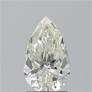 Foto Diamante Natural 1.70 quilates, De pera , Color L, claridad SI2 y certificado GIA de