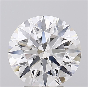 Picture of Lab Grown Diamond 3.70 Carats, Round with Ideal Cut, E Color, IF Clarity and Certified by IGI
