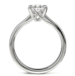Picture of Buddies cathedral solitaire engagement ring settings for Ovals, Radiants and Emeralds