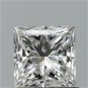 Natural Diamond 0.90 Carats, Princess with  Cut, F Color, VVS2 Clarity and Certified by GIA