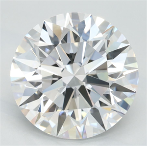 Picture of Lab Grown Diamond 3.00 Carats, Round with Ideal Cut, D Color, VVS1 Clarity and Certified by IGI