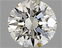 Natural Diamond 0.50 Carats, Round with Excellent Cut, J Color, VVS1 Clarity and Certified by GIA