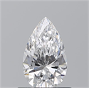 Natural Diamond 0.58 Carats, Pear with  Cut, D Color, VS1 Clarity and Certified by GIA