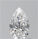 Natural Diamond 0.50 Carats, Pear with  Cut, E Color, VS1 Clarity and Certified by GIA