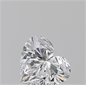 Natural Diamond 0.55 Carats, Heart with  Cut, D Color, SI1 Clarity and Certified by GIA