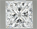 Natural Diamond 0.49 Carats, Princess with  Cut, E Color, SI1 Clarity and Certified by GIA