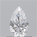 Natural Diamond 0.50 Carats, Pear with  Cut, D Color, VS1 Clarity and Certified by GIA