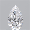 Natural Diamond 0.50 Carats, Pear with  Cut, D Color, VS1 Clarity and Certified by GIA