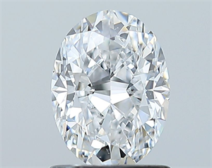 Picture of Natural Diamond 1.00 Carats, Oval with  Cut, D Color, SI1 Clarity and Certified by GIA
