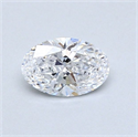 Diamante Natural 0.53 quilates, Ovalado , Color D, claridad VS1 y certificado GIA