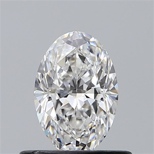 Picture of Natural Diamond 0.53 Carats, Oval with  Cut, E Color, VVS2 Clarity and Certified by GIA