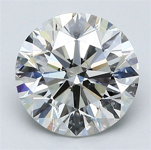 Picture of Natural Diamond 2.20 Carats, Round with Excellent Cut, I Color, SI2 Clarity and Certified by GIA