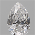 Natural Diamond 0.18 Carats, Pear with  Cut, F Color, SI1 Clarity and Certified by IGI