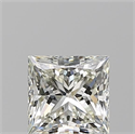 Natural Diamond 0.92 Carats, Princess with  Cut, K Color, VS1 Clarity and Certified by GIA