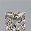 Natural Diamond 0.44 Carats, Princess with  Cut, H Color, VVS2 Clarity and Certified by IGI