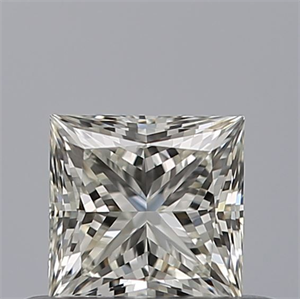 Picture of Natural Diamond 0.44 Carats, Princess with  Cut, H Color, VVS2 Clarity and Certified by IGI