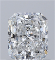 Natural Diamond 0.52 Carats, Radiant with  Cut, F Color, VVS1 Clarity and Certified by GIA