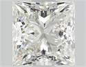 Natural Diamond 1.01 Carats, Princess with  Cut, I Color, VVS1 Clarity and Certified by GIA