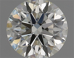 Picture of Natural Diamond 0.94 Carats, Round with Excellent Cut, K Color, VS2 Clarity and Certified by GIA