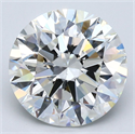 Natural Diamond 5.26 Carats, Round with Excellent Cut, H Color, SI1 Clarity and Certified by GIA