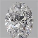 Natural Diamond 0.14 Carats, Oval with  Cut, H Color, VVS1 Clarity and Certified by IGI