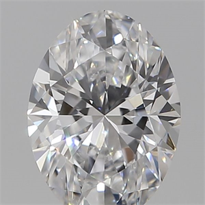 Picture of Natural Diamond 0.14 Carats, Oval with  Cut, H Color, VVS1 Clarity and Certified by IGI