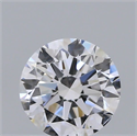 Natural Diamond 0.40 Carats, Round with Very Good Cut, D Color, SI1 Clarity and Certified by IGI