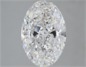 Diamante Natural 2.51 quilates, Ovalado , Color F, claridad VVS2 y certificado GIA
