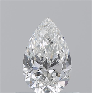 Picture of Natural Diamond 0.51 Carats, Pear with  Cut, F Color, SI1 Clarity and Certified by GIA