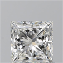 Natural Diamond 0.94 Carats, Princess with  Cut, J Color, VVS1 Clarity and Certified by GIA