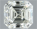 Natural Diamond 1.01 Carats, Asscher with  Cut, I Color, IF Clarity and Certified by IGI