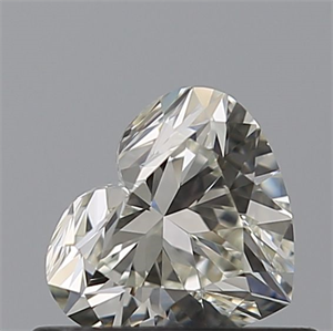 Picture of Natural Diamond 0.53 Carats, Heart with  Cut, K Color, VVS2 Clarity and Certified by GIA